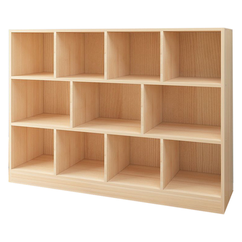 Contemporary Wooden Bookshelf Geometric Shelf Bookcase for Home Office