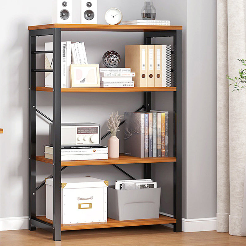 Metal Etagere Shelf Bookcase Vertical Open Book Shelf for Home