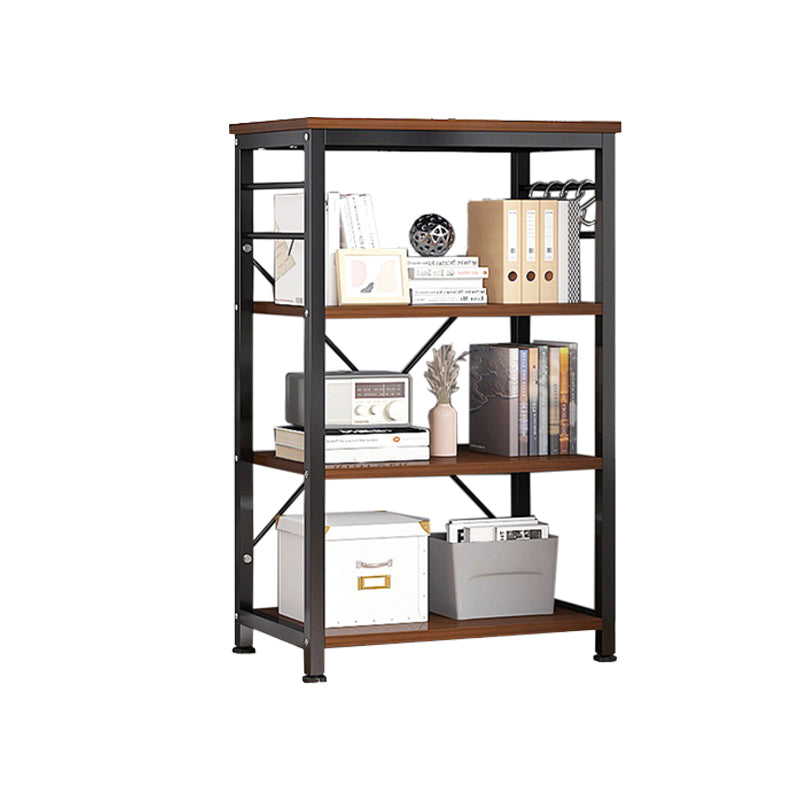 Metal Etagere Shelf Bookcase Vertical Open Book Shelf for Home