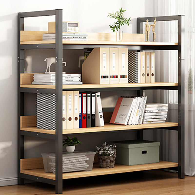 Metal Etagere Shelf Bookcase Vertical Open Book Shelf for Home