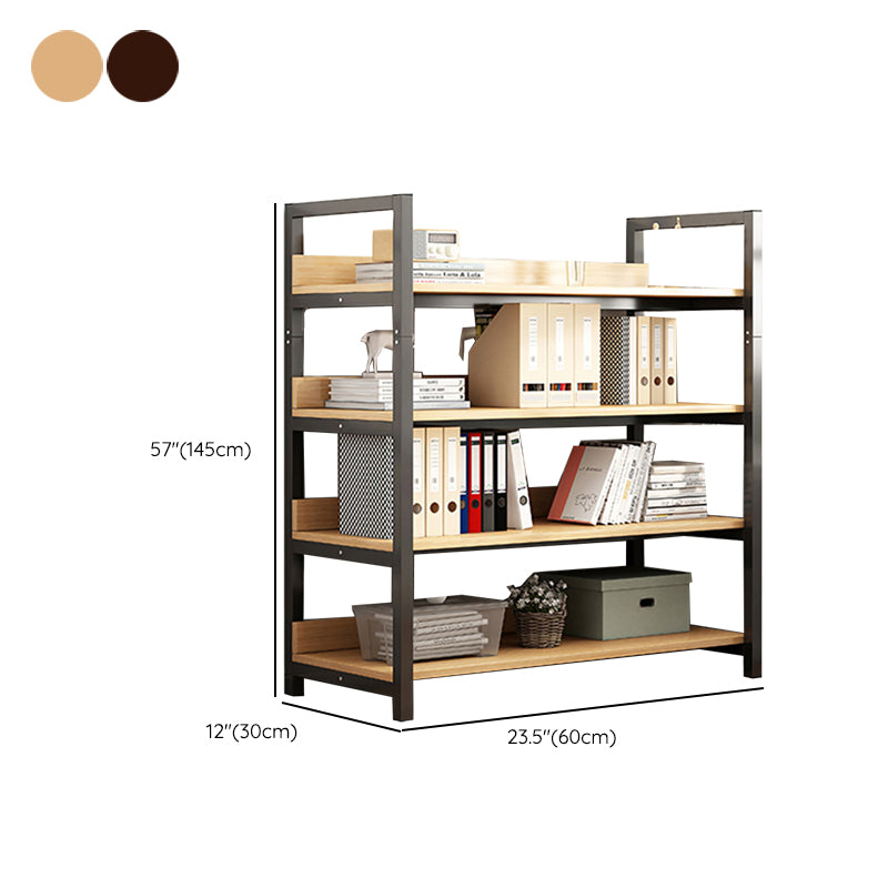 Metal Etagere Shelf Bookcase Vertical Open Book Shelf for Home