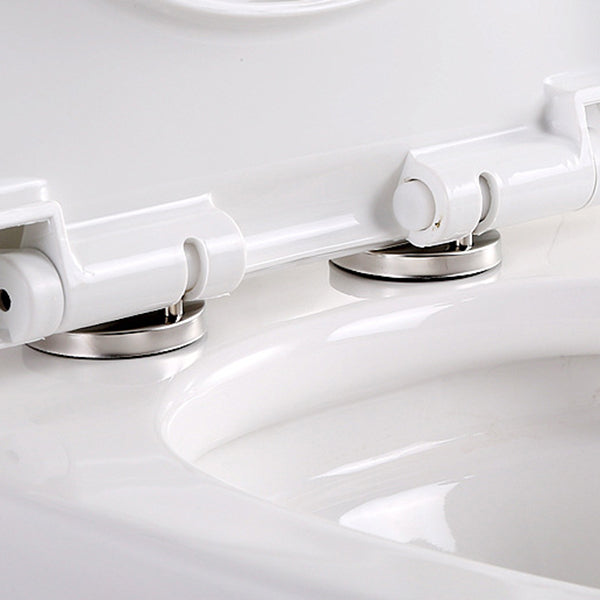 Contemporary Elongated Toilet Bowl Gravity Flush Toilet with Seat for Bathroom