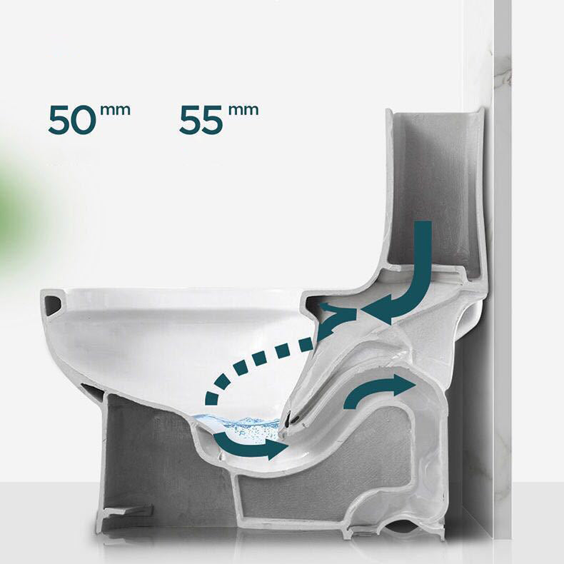 Modern All-In-One Toilet Bowl Floor Mounted Siphon Jet ABS Urine Toilet