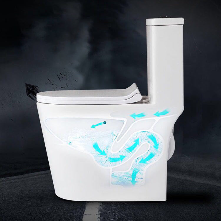 Modern All-In-One Toilet Bowl Floor Mounted Siphon Jet ABS Urine Toilet