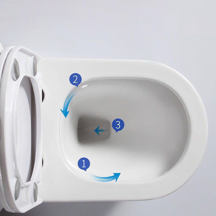 Modern All-In-One Toilet Bowl Floor Mounted Siphon Jet ABS Urine Toilet
