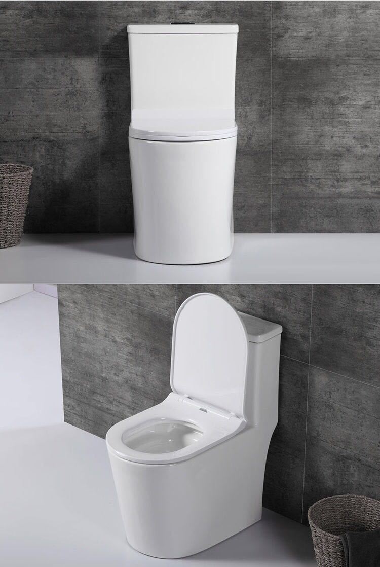 Modern All-In-One Toilet Bowl Floor Mounted Siphon Jet ABS Urine Toilet