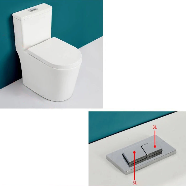 Modern All-In-One Toilet Bowl Floor Mounted Siphon Jet ABS Urine Toilet