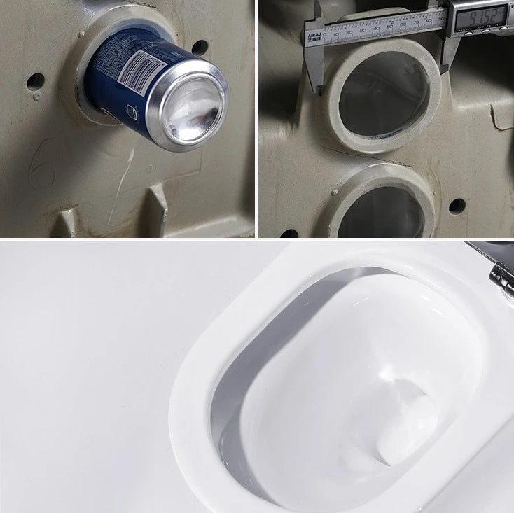Modern All-In-One Toilet Bowl Floor Mounted Siphon Jet ABS Urine Toilet