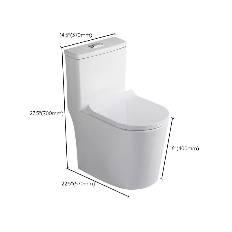 Modern All-In-One Toilet Bowl Floor Mounted Siphon Jet ABS Urine Toilet