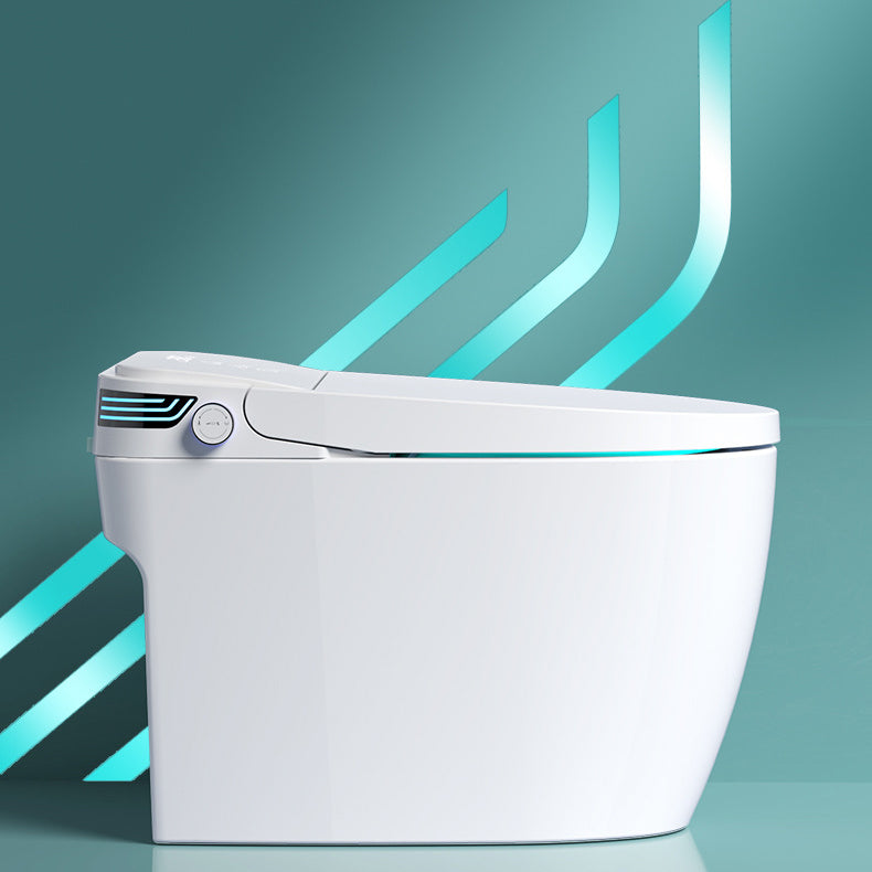 Modern Flush Toilet Concealed Tank One-Piece Toilet with Slow Close Seat