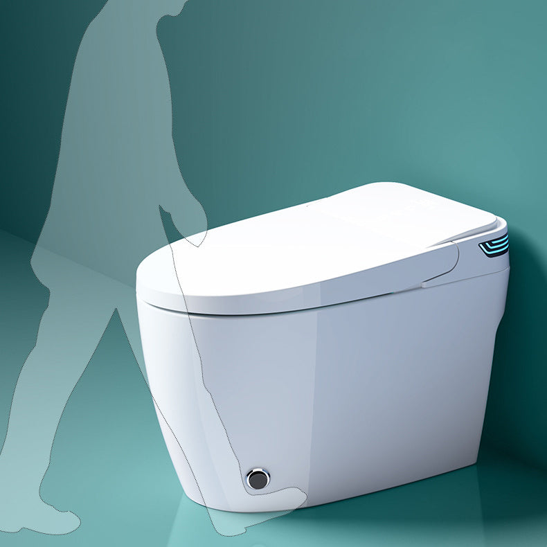 Modern Flush Toilet Concealed Tank One-Piece Toilet with Slow Close Seat
