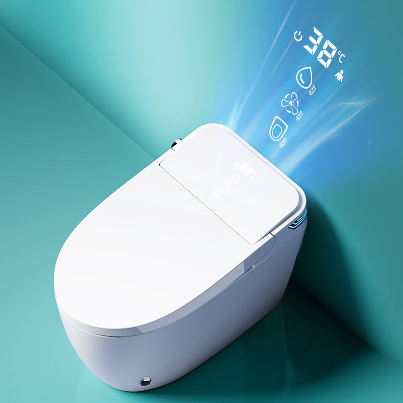 Modern Flush Toilet Concealed Tank One-Piece Toilet with Slow Close Seat