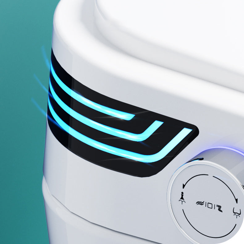 Modern Flush Toilet Concealed Tank One-Piece Toilet with Slow Close Seat