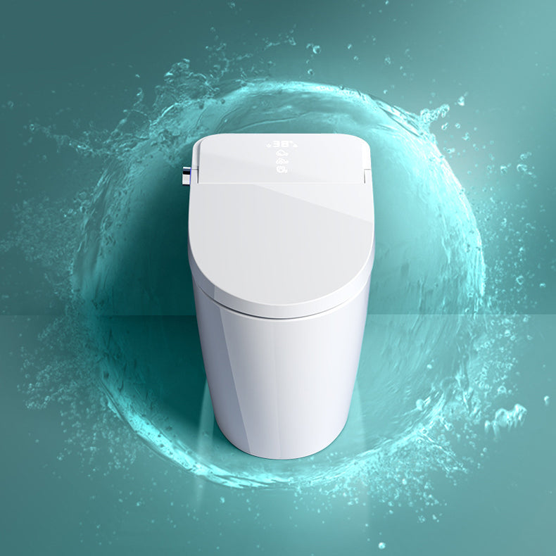 Modern Flush Toilet Concealed Tank One-Piece Toilet with Slow Close Seat