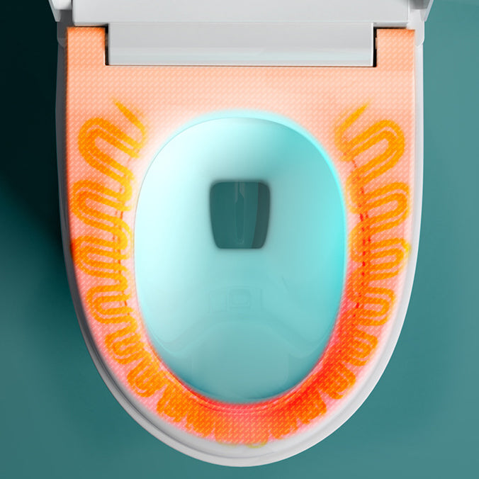 Modern Flush Toilet Concealed Tank One-Piece Toilet with Slow Close Seat