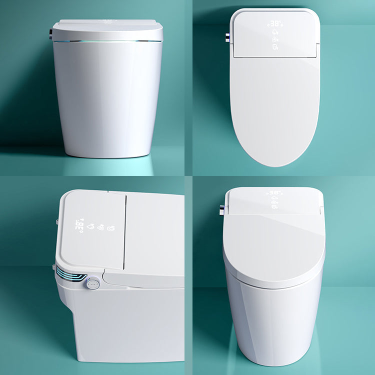 Modern Flush Toilet Concealed Tank One-Piece Toilet with Slow Close Seat