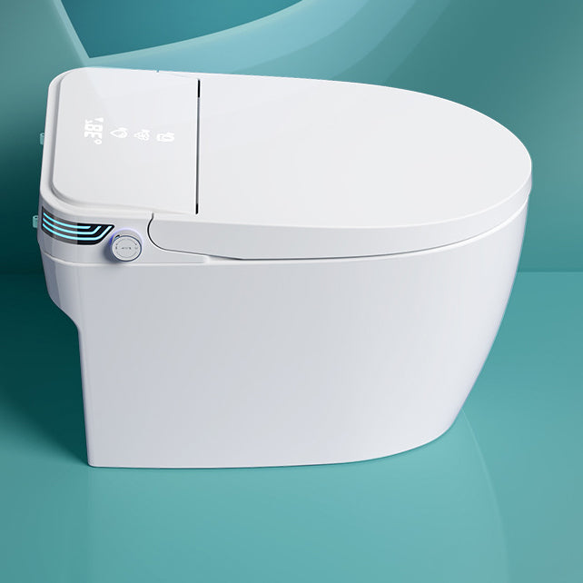 Modern Flush Toilet Concealed Tank One-Piece Toilet with Slow Close Seat