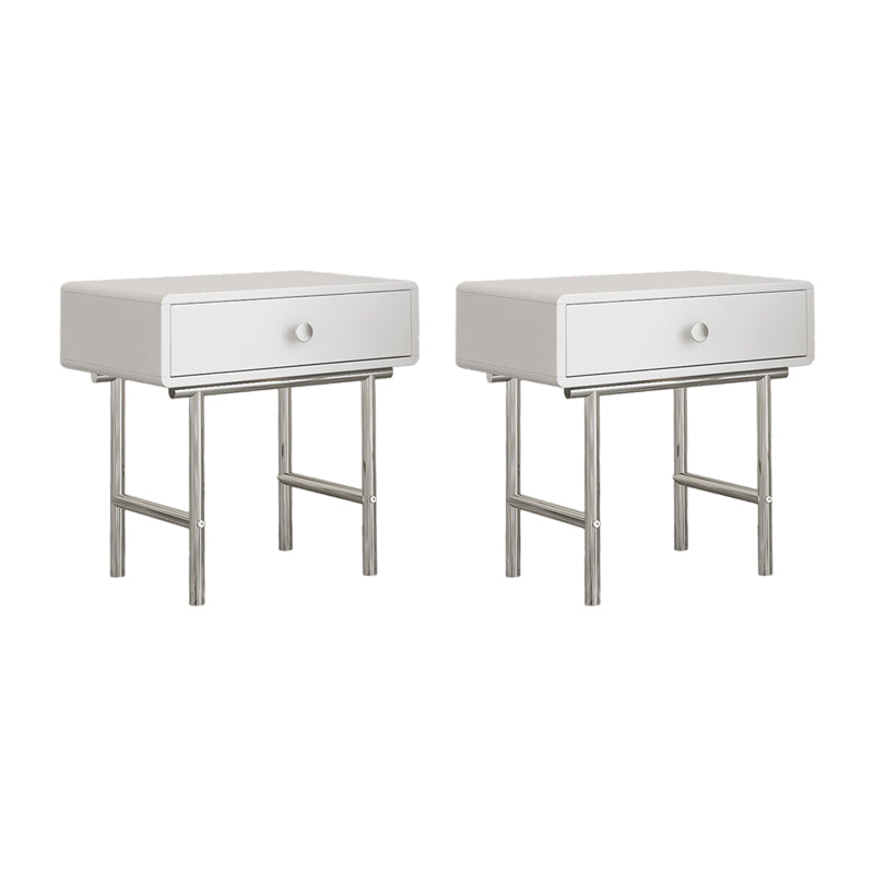 Engineered Wood Bed Nightstand Industrial Bedside Cabinet for Bedroom