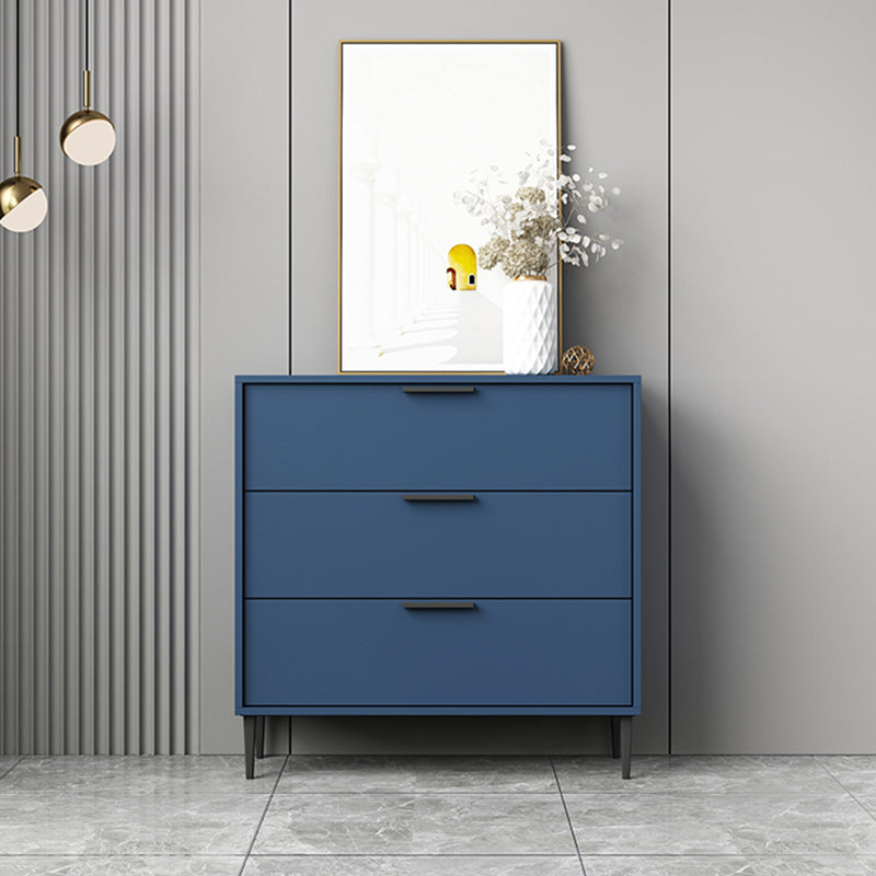 Modern Horizontal Storage Chest Dresser Wooden Storage Chest with Drawers