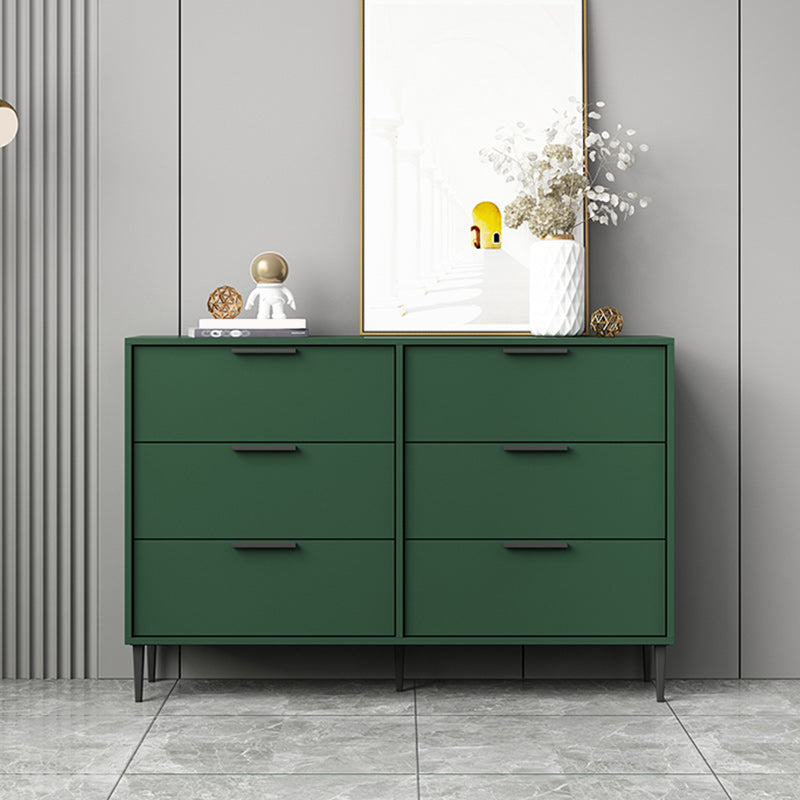 Modern Horizontal Storage Chest Dresser Wooden Storage Chest with Drawers