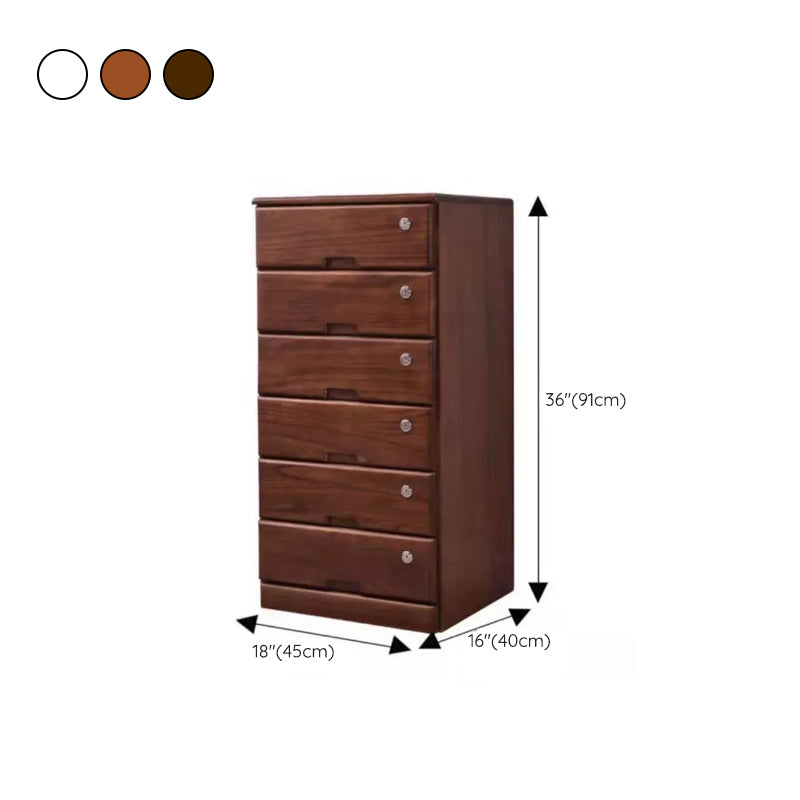 Contemporary Lingerie Chest Wood Bedroom Dresser with Drawers