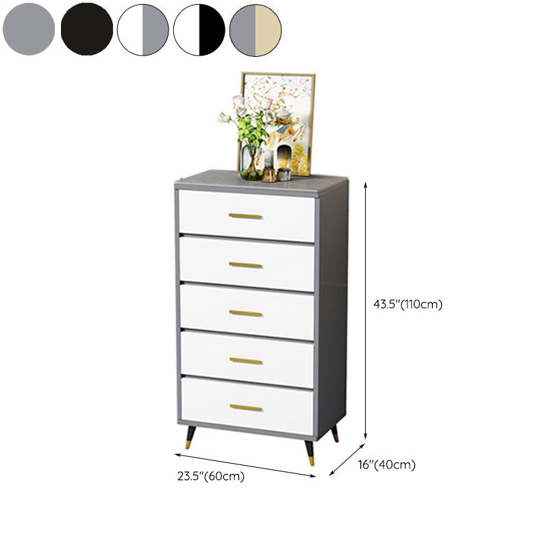 Glam 16" Wide Chest Bedroom Stone Storage Chest with Drawers