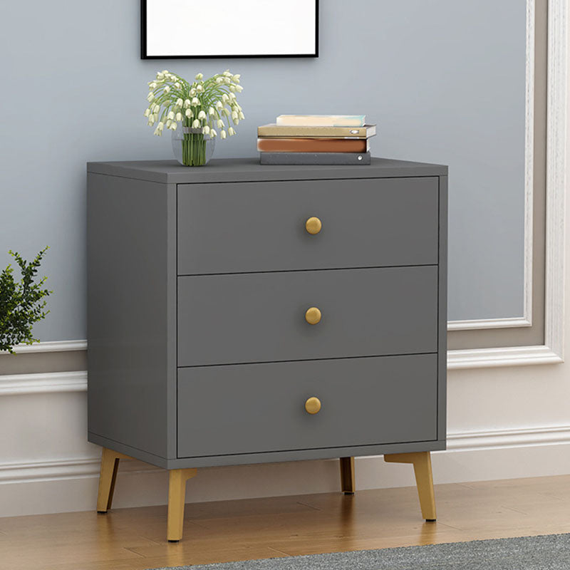 Glam Vertical Engineered Wood Storage Chest Bedroom Chest with Drawers
