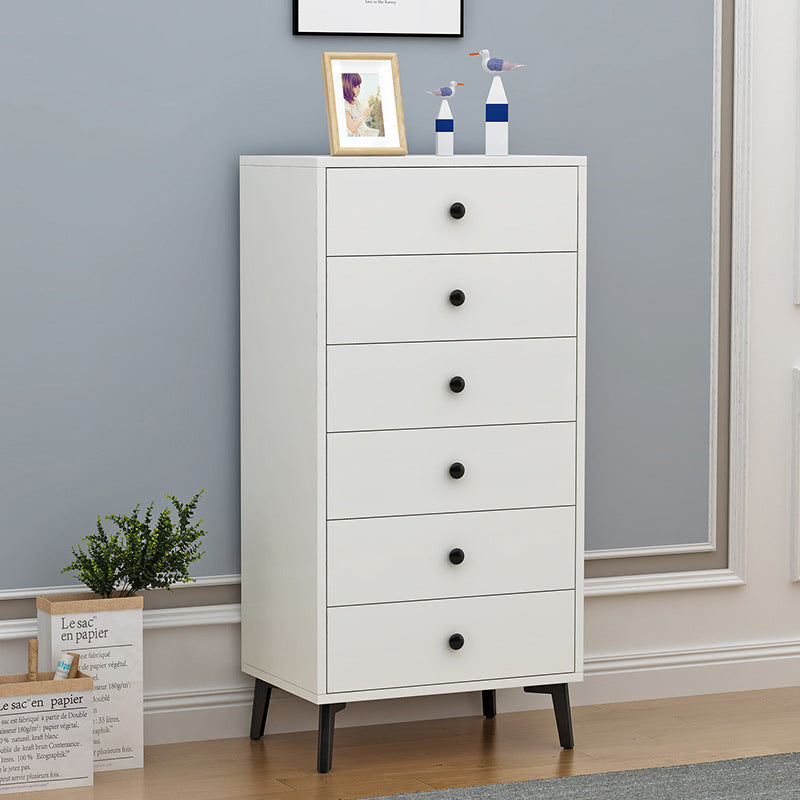 Glam Vertical Engineered Wood Storage Chest Bedroom Chest with Drawers
