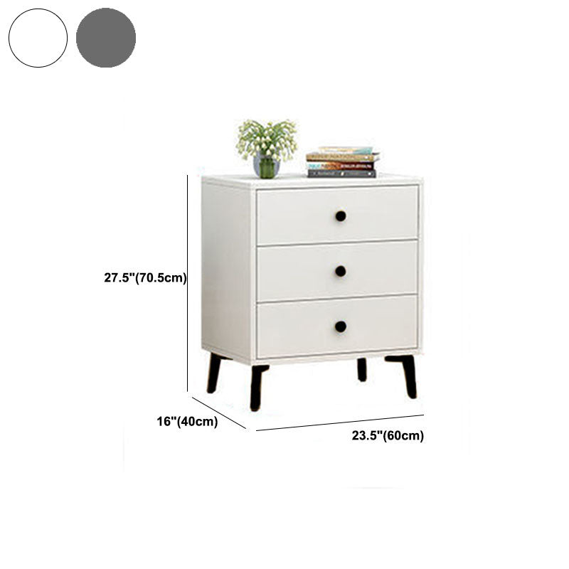 Glam Vertical Engineered Wood Storage Chest Bedroom Chest with Drawers
