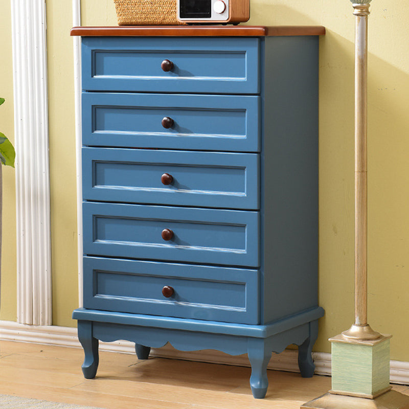 Nautical Solid Wood Storage Chest Bedroom Chest with Drawers