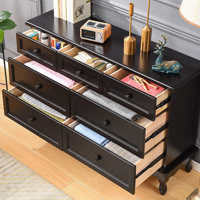 Nautical Solid Wood Storage Chest Bedroom Chest with Drawers