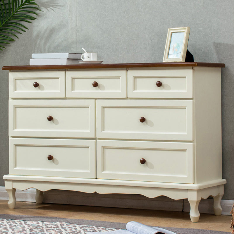 Nautical Solid Wood Storage Chest Bedroom Chest with Drawers