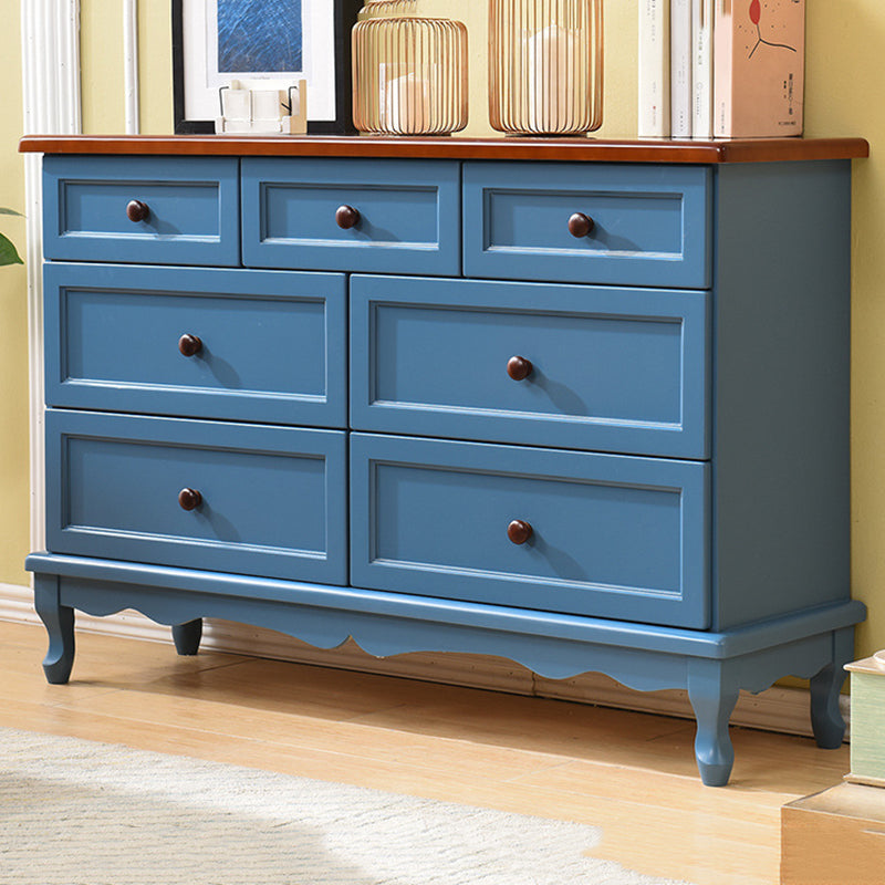 Nautical Solid Wood Storage Chest Bedroom Chest with Drawers