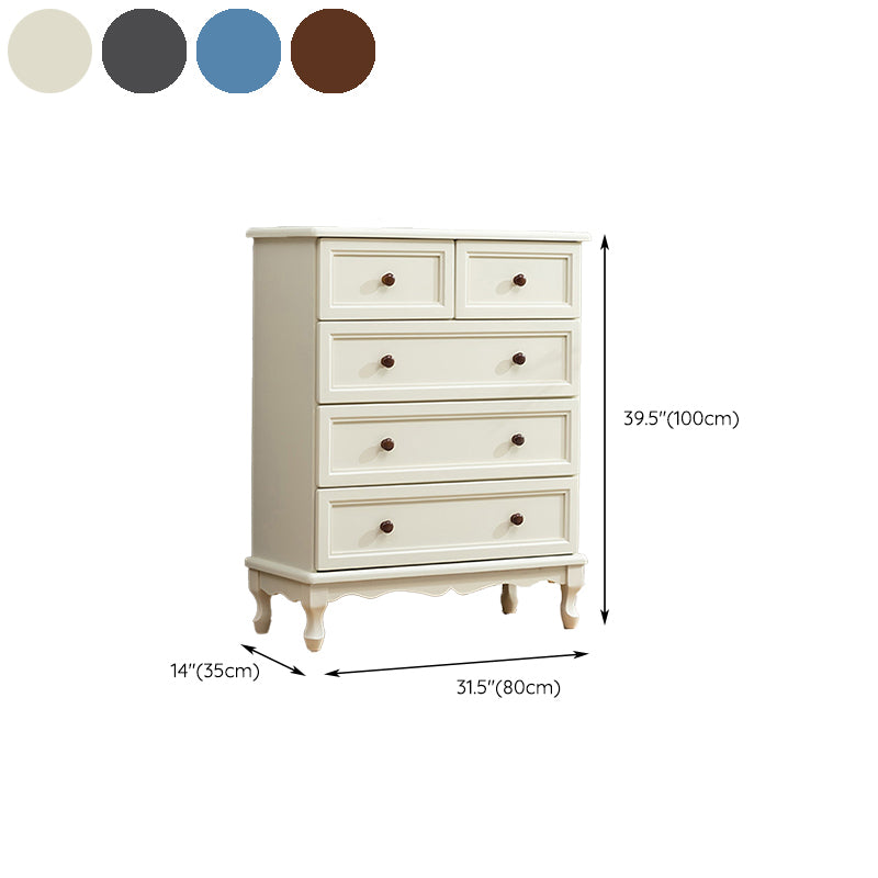 Nautical Solid Wood Storage Chest Bedroom Chest with Drawers