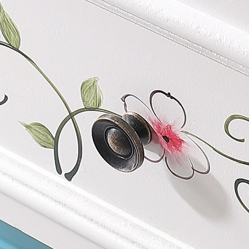 Nautical Contemporary Bedroom Storage Chest Wooden Chest with Drawers