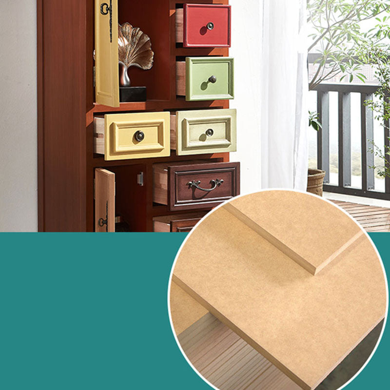 Nautical Contemporary Bedroom Storage Chest Wooden Chest with Drawers