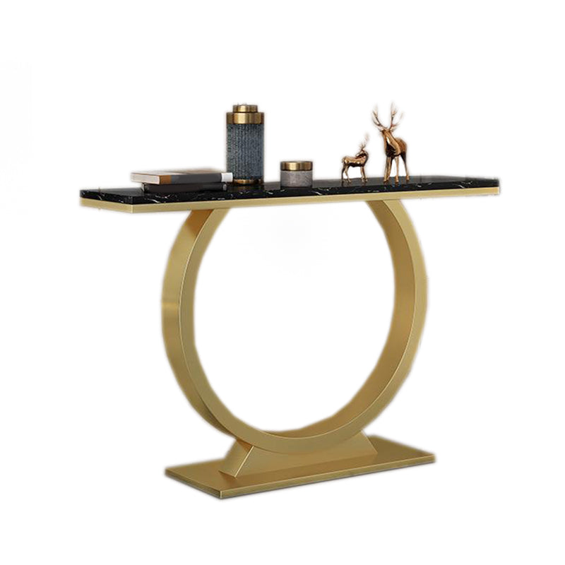 Glam Console Accent Table Antique Finish Sofa Console Table with Shelf