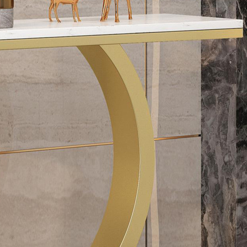 Glam Console Accent Table Antique Finish Sofa Console Table with Shelf