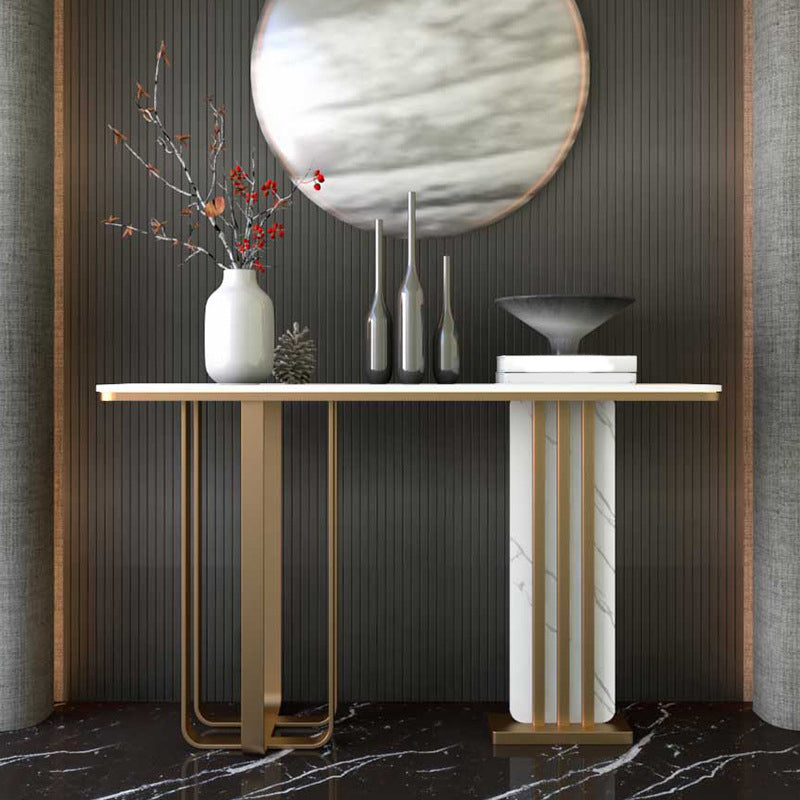 Contemporary Console Accent Table Antique Finish Sofa Console Table