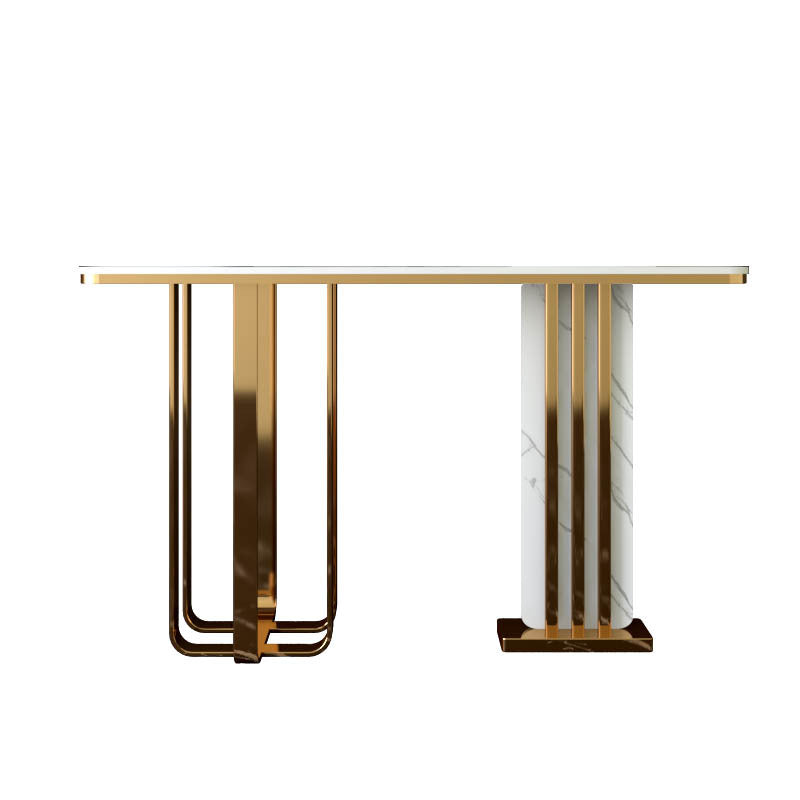 Contemporary Console Accent Table Antique Finish Sofa Console Table