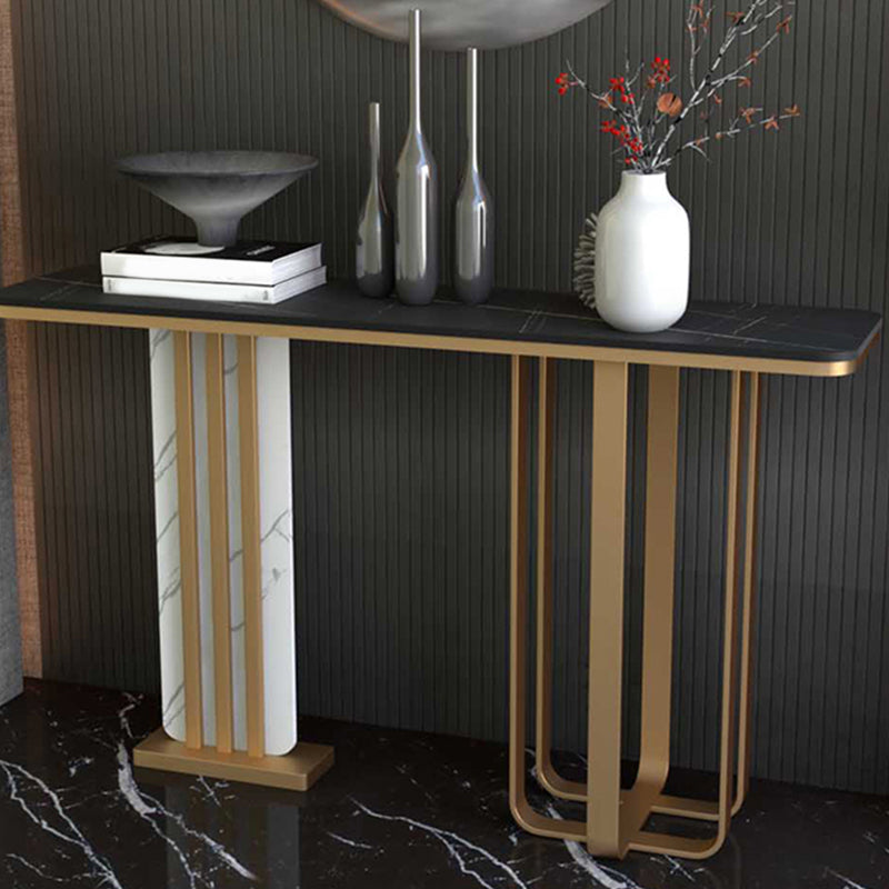 Contemporary Console Accent Table Antique Finish Sofa Console Table