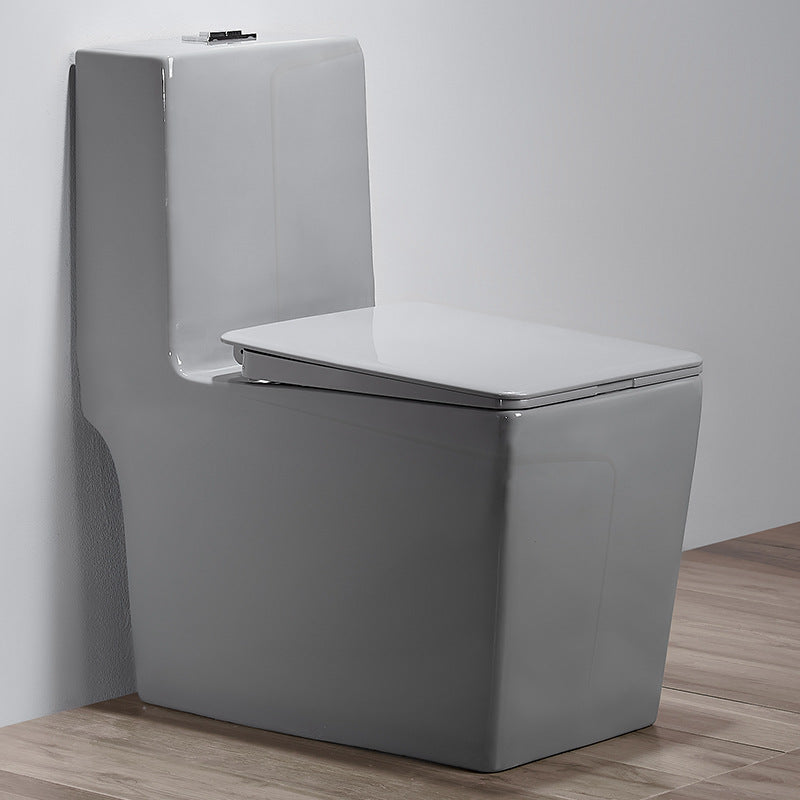 Modern One Piece Toilet Bowl Siphon Jet Flush Toilet with Seat