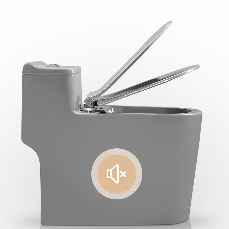 Modern One Piece Toilet Bowl Siphon Jet Flush Toilet with Seat