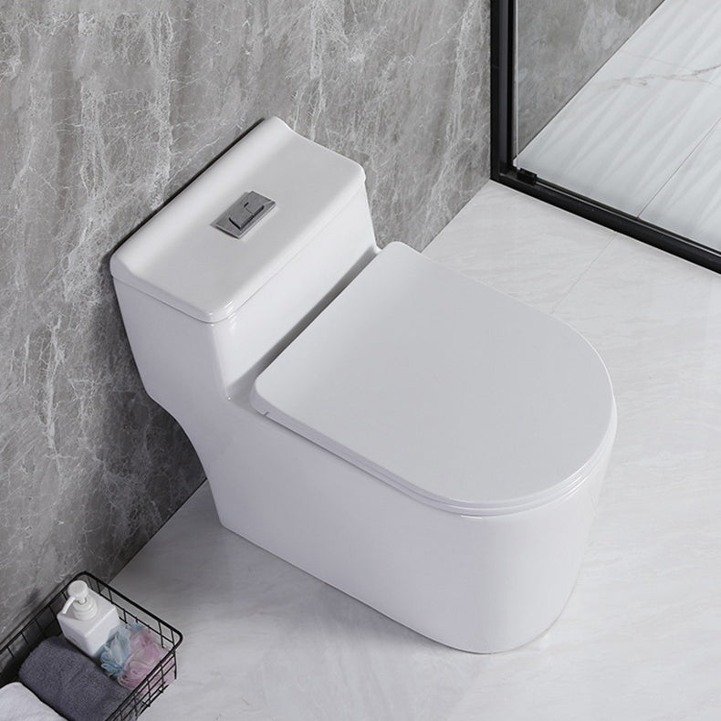 Modern Siphon Jet Toilet Floor Mount Flush Toilet with Toilet Seat