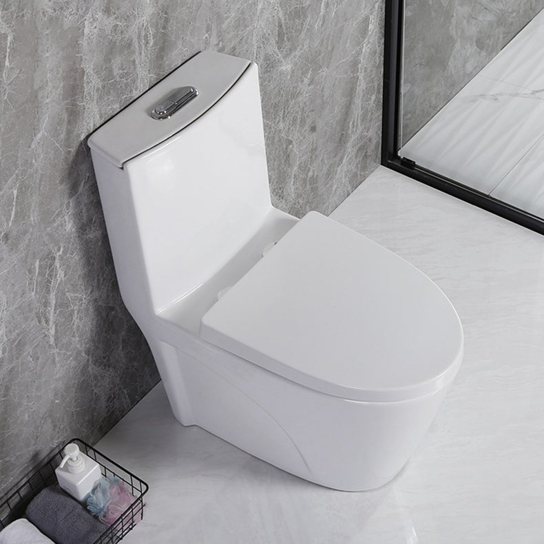 Modern Siphon Jet Toilet Floor Mount Flush Toilet with Toilet Seat
