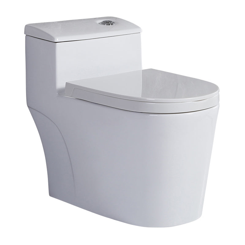 Modern Siphon Jet Toilet Floor Mount Flush Toilet with Toilet Seat