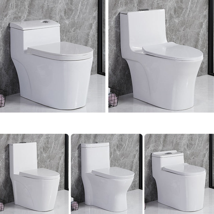 Modern Siphon Jet Toilet Floor Mount Flush Toilet with Toilet Seat