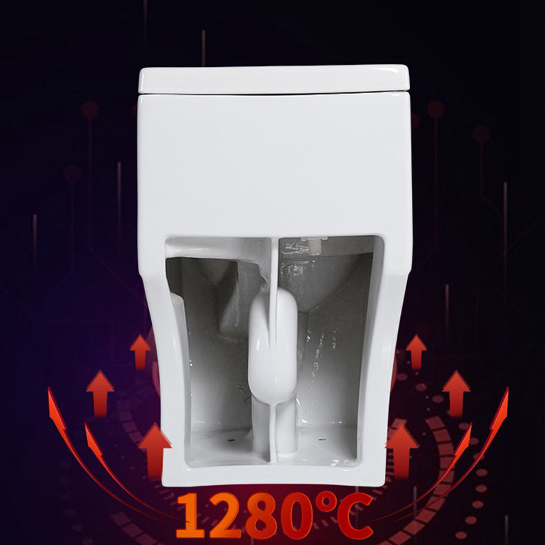 Modern Siphon Jet Toilet Floor Mount Flush Toilet with Toilet Seat