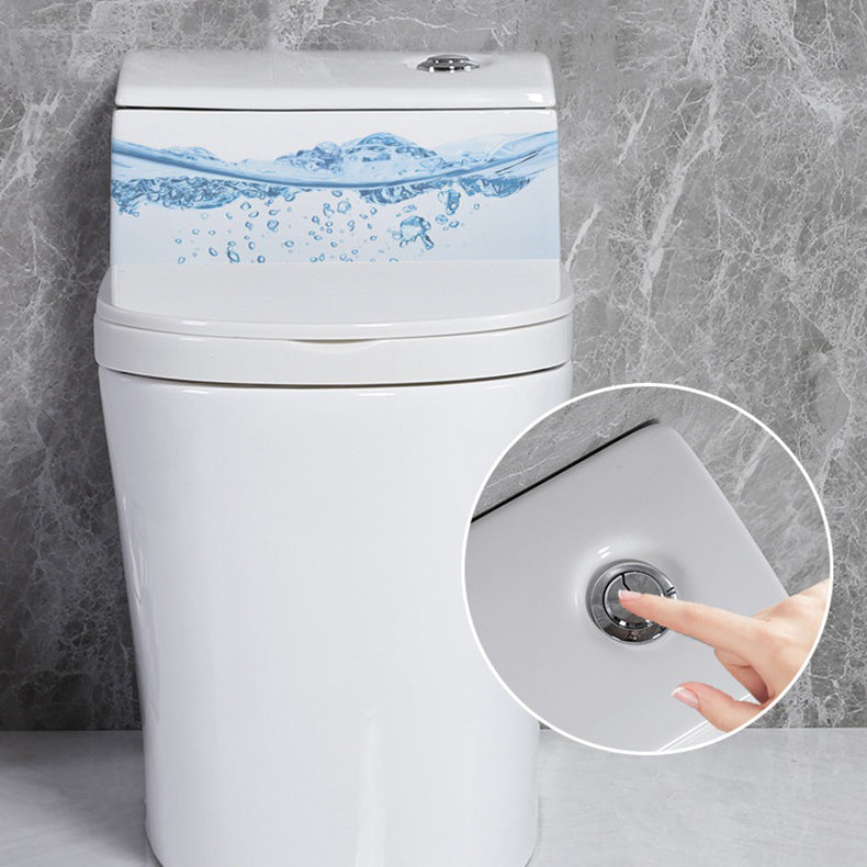 Modern Siphon Jet Toilet Floor Mount Flush Toilet with Toilet Seat