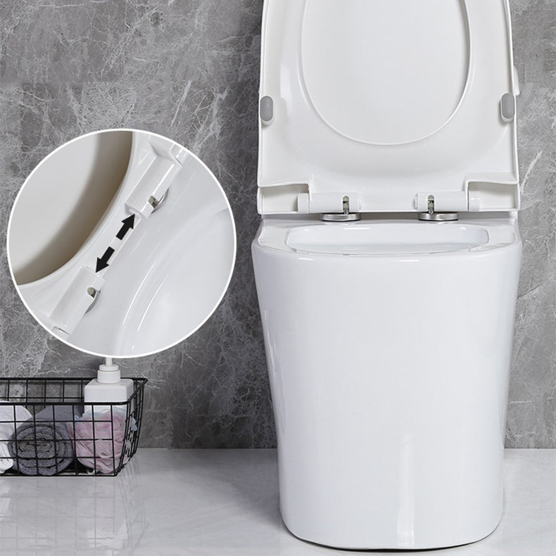 Modern Siphon Jet Toilet Floor Mount Flush Toilet with Toilet Seat